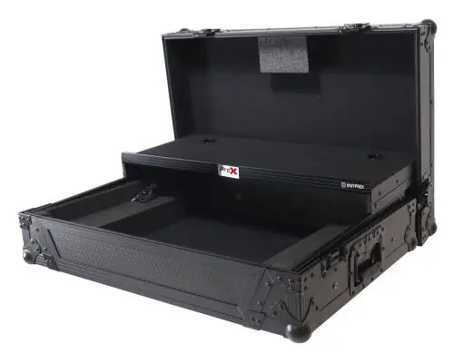ATA Flight Style Road Case for Mixon 8 Pro with Laptop Shelf and LED Black Finish