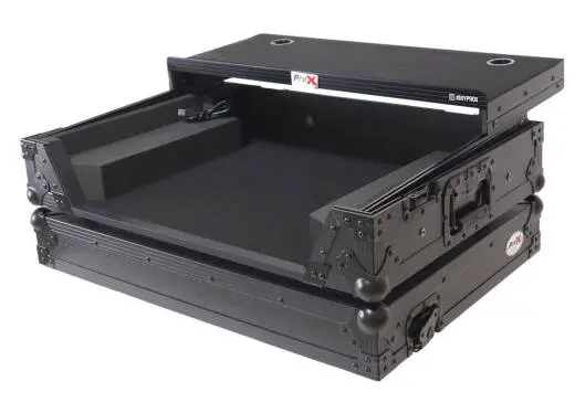 ATA Flight Style Road Case for Mixon 8 Pro with Laptop Shelf and LED Black Finish