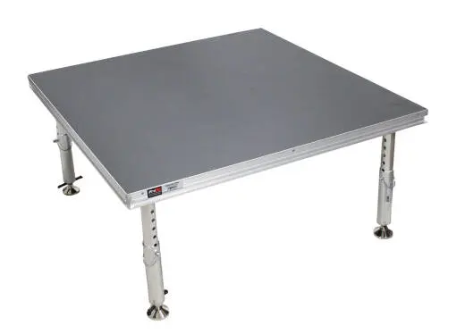 StageQ 4 ft x 4 ft Stage Deck with 4 Adjustable 28\'\' to 48\'\' Legs