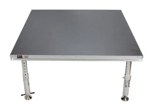 StageQ 4 ft x 4 ft Stage Deck with 4 Adjustable 28\'\' to 48\'\' Legs