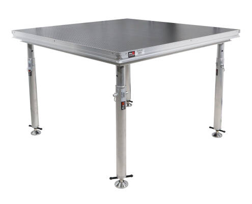 ProX - StageQ 4 ft x 4 ft Stage Deck with 4 Adjustable 28 to 48 Legs