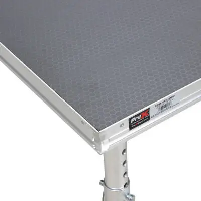 StageQ 4 ft x 4 ft Stage Deck with 4 Adjustable 28\'\' to 48\'\' Legs