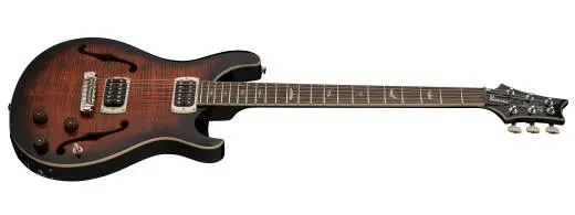 SE Ed Sheeran Hollowbody I Piezo Baritone Electric Guitar with Gigbag - Orange Tiger Smokeburst