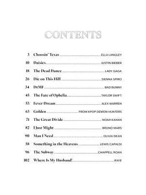 Chart Hits 2025-2026 - Piano/Vocal/Guitar - Book