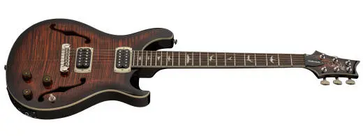 SE Hollowbody I Piezo Electric Guitar with Gigbag - Orange Tiger Smokeburst