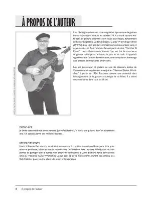 Acoustique Blues Guitare Debutante - Manzi - Guitar - Book/CD