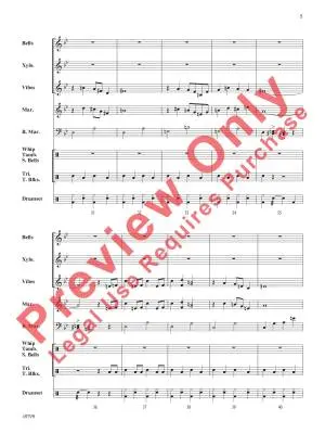 Sleigh Ride - Anderson/Mattingly - Percussion Octet - Gr. 3