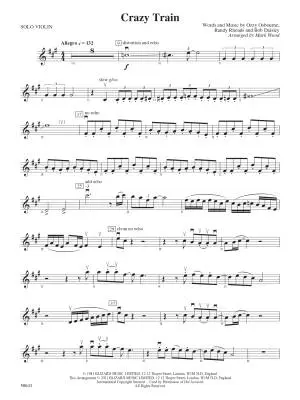 Crazy Train - Osbourne/Wood - Violin - Sheet