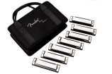 Fender - Blues Deluxe Harmonicas - Pack of 7 w\/Case