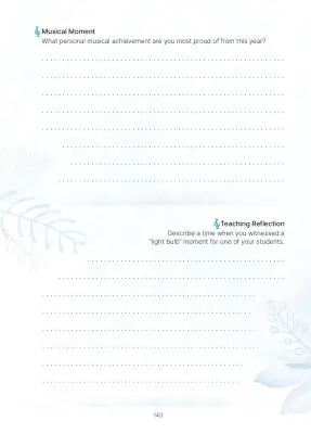 A Music Teacher�s Gratitude Journal�� Hart�� Livre