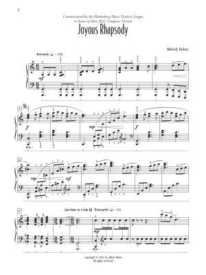 Joyous Rhapsody - Bober - Piano - Sheet