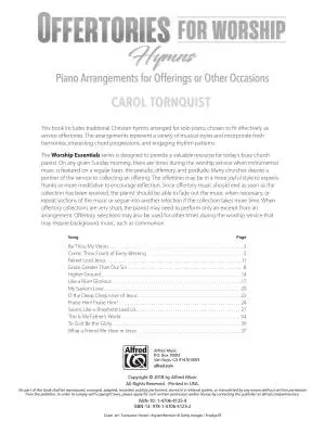 Offertories for Worship: Hymns - Tornquist - Piano - Book