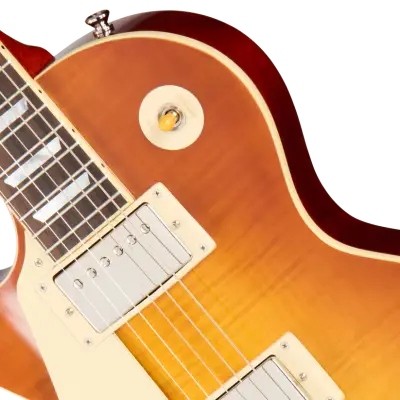 1960 Les Paul Standard Reissue Electric Guitar with Hardshell Case - Iced Tea Burst (Left Handed)