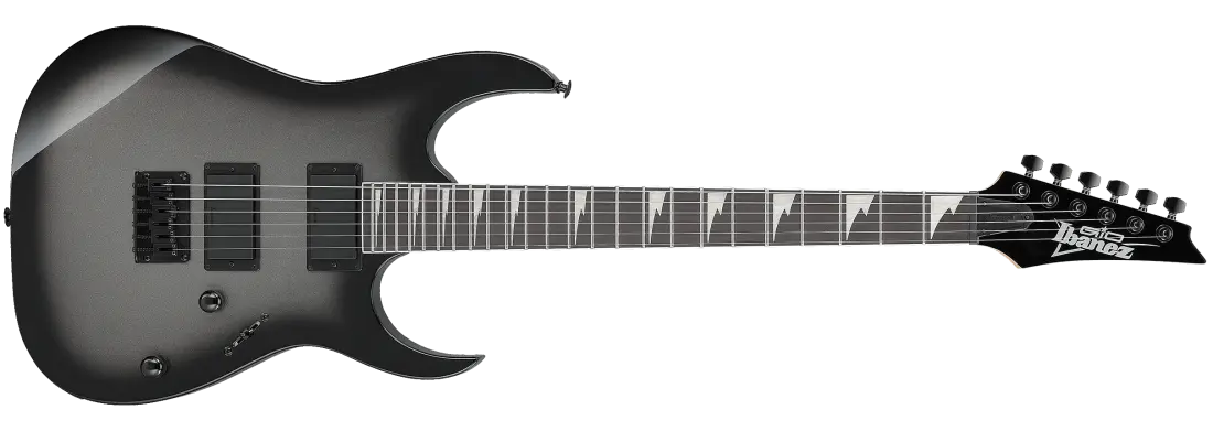GRG121DX GIO RG Electric Guitar - Metallic Gray Sunburst