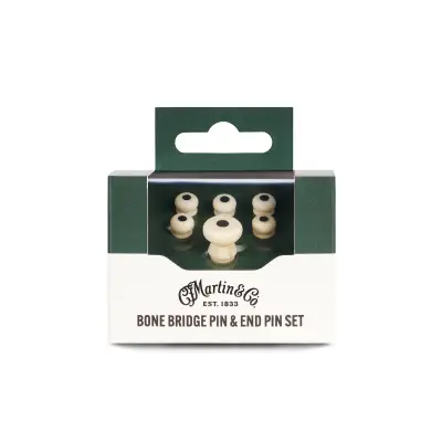 Bone Bridge Pins - Black Inlay