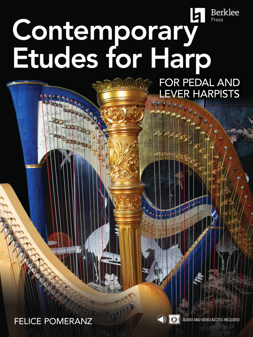 Contemporary Etudes for Harp - Pomeranz - Book/Audio Online