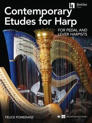 Berklee Press - Contemporary Etudes for Harp - Pomeranz - Book/Audio Online