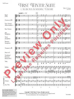 First Winter Suite - Grant - Concert Band - Gr. 0.5
