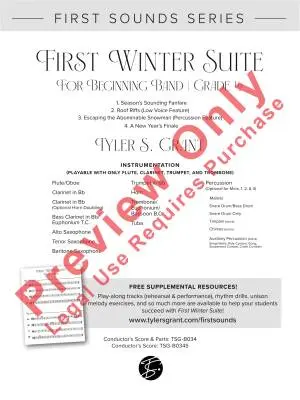 First Winter Suite - Grant - Concert Band - Gr. 0.5