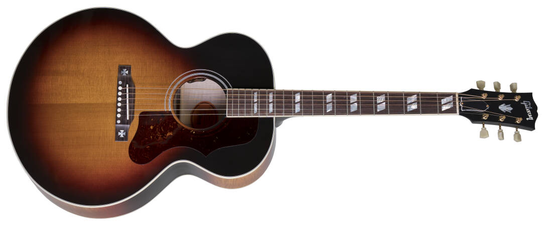J-185 Acoustic/Electric Guitar with Hardshell Case - Special Triburst