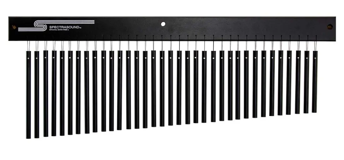 Spectrasound 35-Bar Mark Tree with Damper and Bag - Black Aluminum