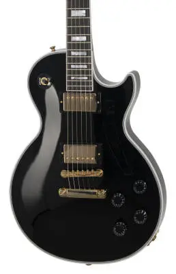 Les Paul Axcess Custom Electric Guitar with Hardshell Case - Ebony
