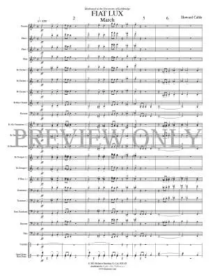 Fiat Lux March  - Cable - Concert Band - Gr. 4