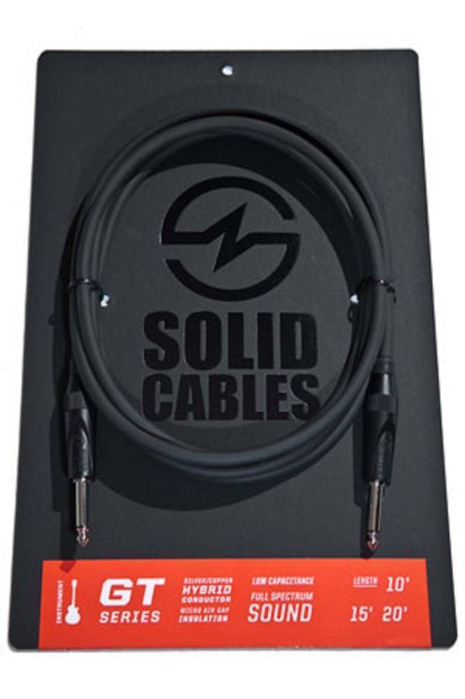 Solid Cables GT Premium Heavy Duty 10' Instrument Cable Black Long