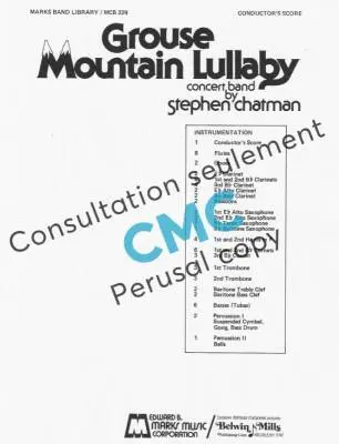 Grouse Mountain Lullaby - Chatman - Concert Band - Gr. 1