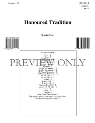 Honoured Tradition - Court - Concert Band - Gr. 2