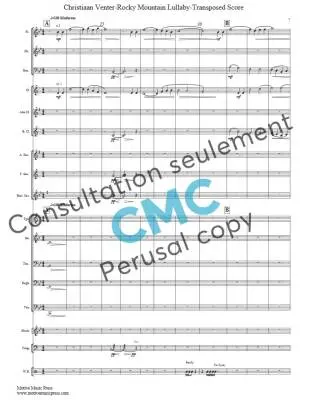 Rocky Mountain Lullaby - Venter - Concert Band - Gr. 2.5