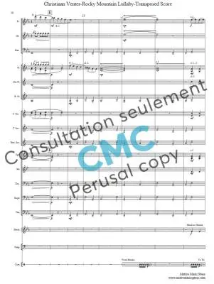 Rocky Mountain Lullaby - Venter - Concert Band - Gr. 2.5
