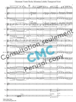 Rocky Mountain Lullaby - Venter - Concert Band - Gr. 2.5