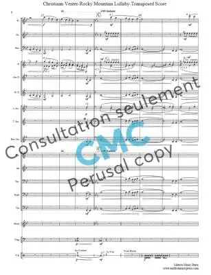 Rocky Mountain Lullaby - Venter - Concert Band - Gr. 2.5