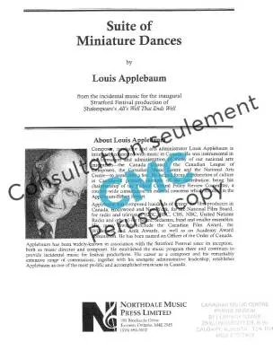 Suite of Miniature Dances - Applebaum - Concert Band - Gr. 5