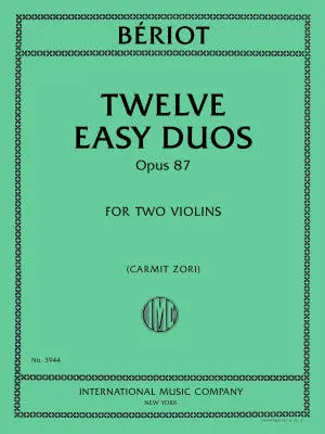 International Music Company - Twelve Easy Duos, Opus 87 - Beriot - Violin Duet - Book