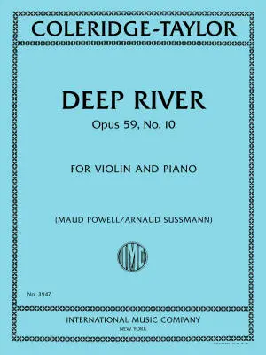 International Music Company - Deep River, Op. 59, No. 10 - Coleridge-Taylor - Violin/Piano - Book