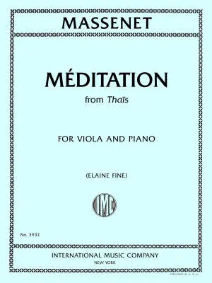 International Music Company - Meditation from Thais - Massenet - Viola/Piano - Sheet