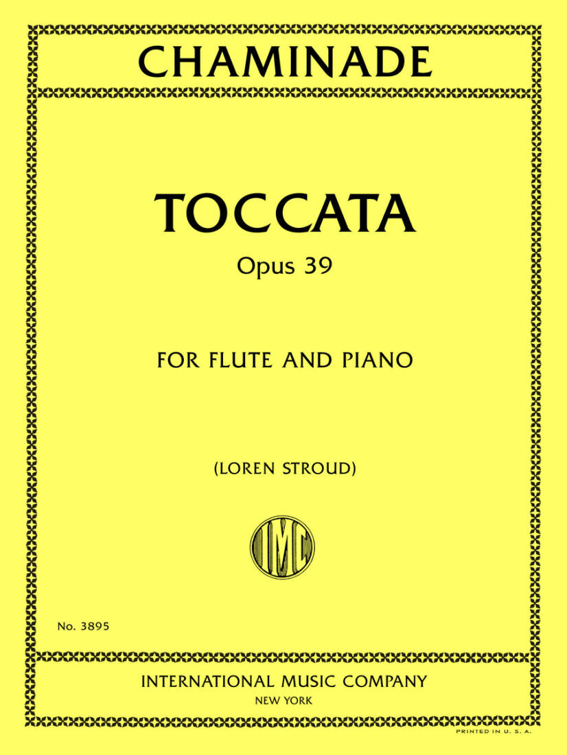 Toccata, Op. 39 - Chaminade - Flute/Piano - Book
