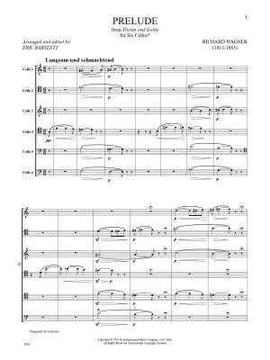 Prelude to Tristan und Isolde - Wagner - Cello Sextet - Book