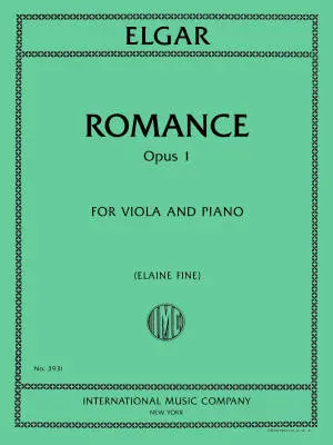 International Music Company - Romance, Op. 1 - Elgar - Viola/Piano - Sheet