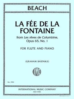 International Music Company - La Fee de la Fontaine from les Reves de Columbine, Op. 65, No. 1 - Beach - Flute/Piano - Book