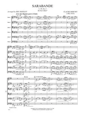 Sarabande, L. 95, No. 2 - Debussy - Cello Sextet