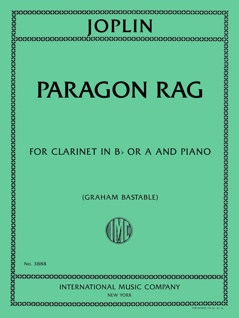 Paragon Rag - Joplin - Clarinet/Piano - Sheet