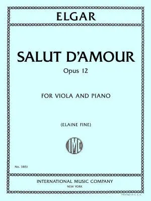 International Music Company - Salut dAmour, Op. 12 - Elgar - Viola/Piano - Sheet