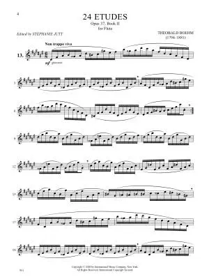 24 Etudes, Op. 37, Book II (Etudes 13-24) - Bohm - Flute - Book