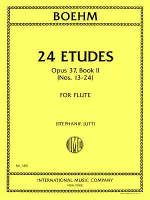 International Music Company - 24 Etudes, Op. 37, Book II (Etudes 13-24) - Bohm - Flute - Book