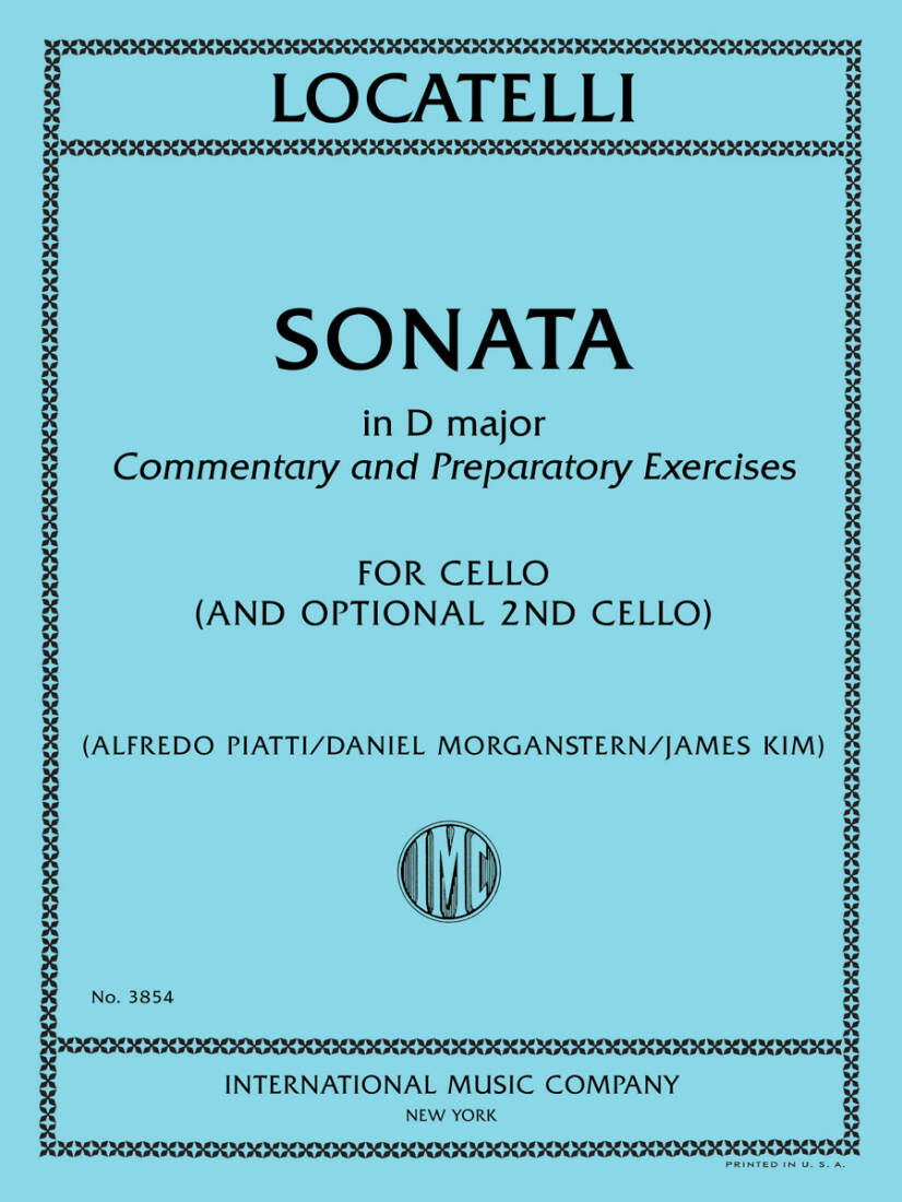 Sonata in D Major - Locatelli - Cello Duet - Book