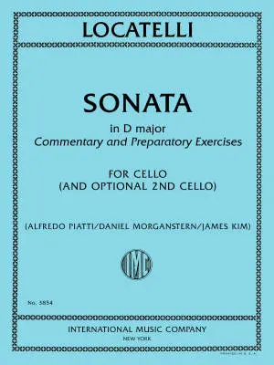 International Music Company - Sonata in D Major - Locatelli - Cello Duet - Book