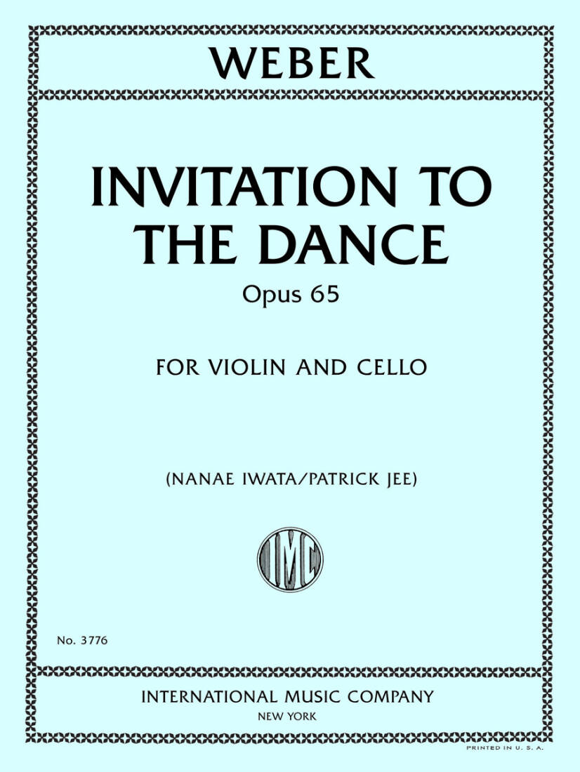 Invitation to the Dance, Op. 65 - Weber - Violin/Cello - Book